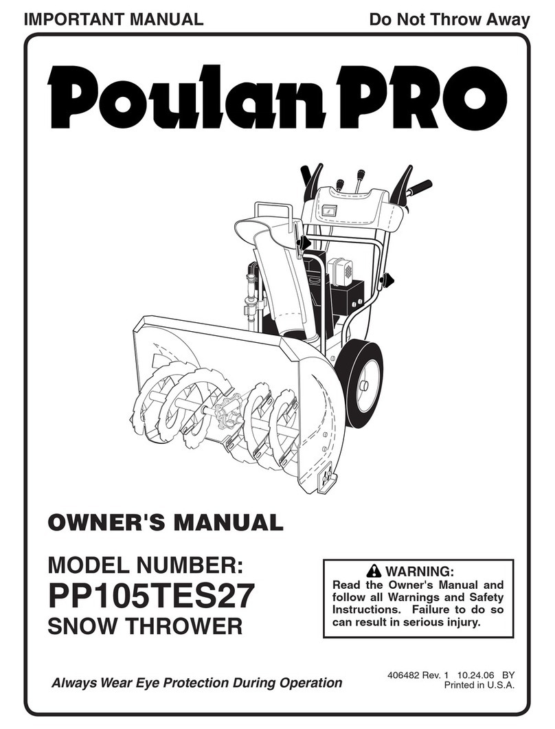 Poulan Pro PP105TES27 owner's manual