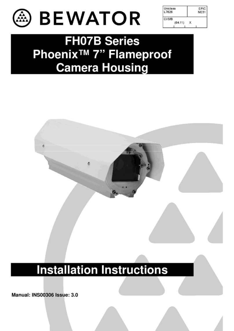 Bewator FH07B Series installation instructions