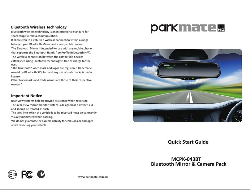 Parkmate MCPK-043BT quick start guide