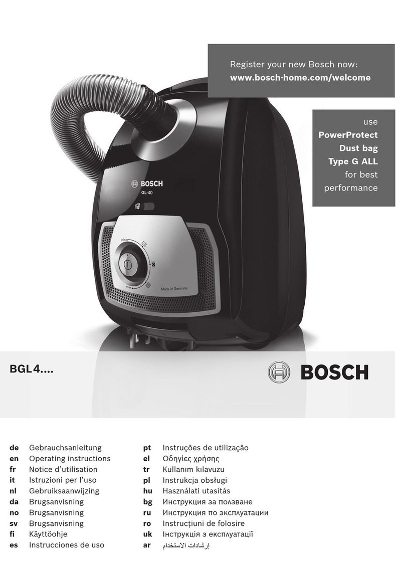 Bosch BGL4 Series operating instructions