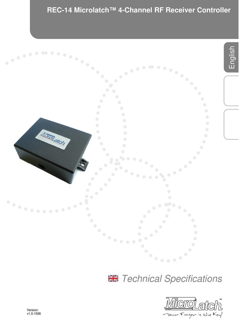 Microlatch REC-14 User manual