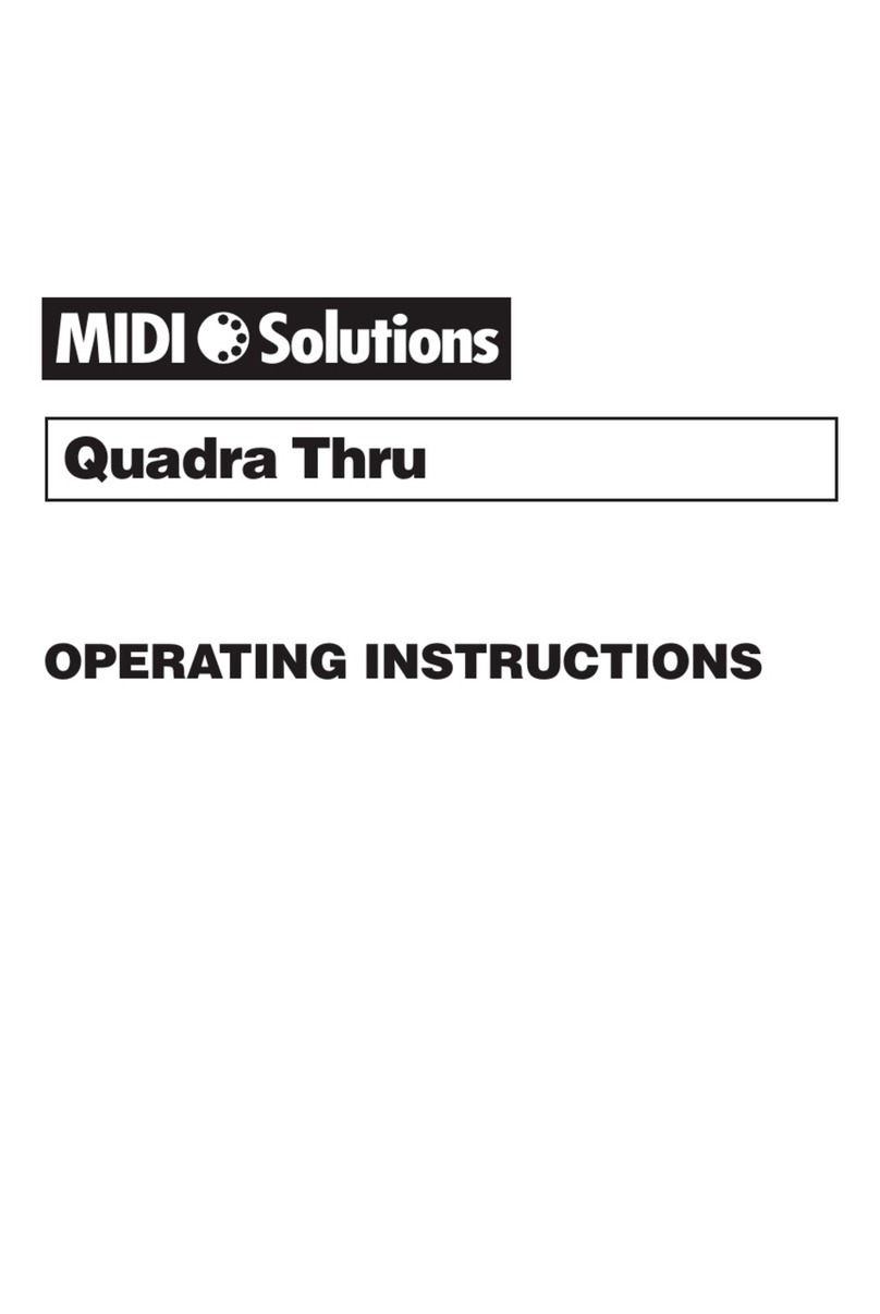 Midi Solutions Quadra Thru User manual