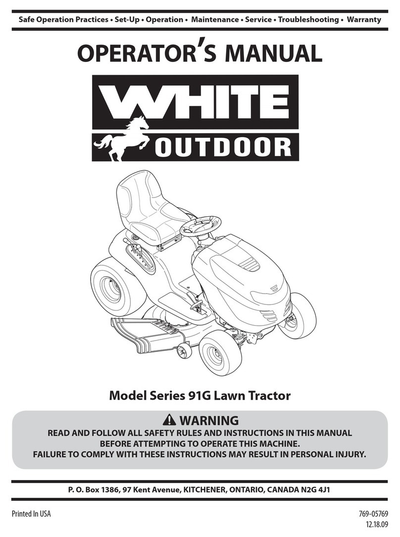 White Outdoor 91G Series Operator's manual