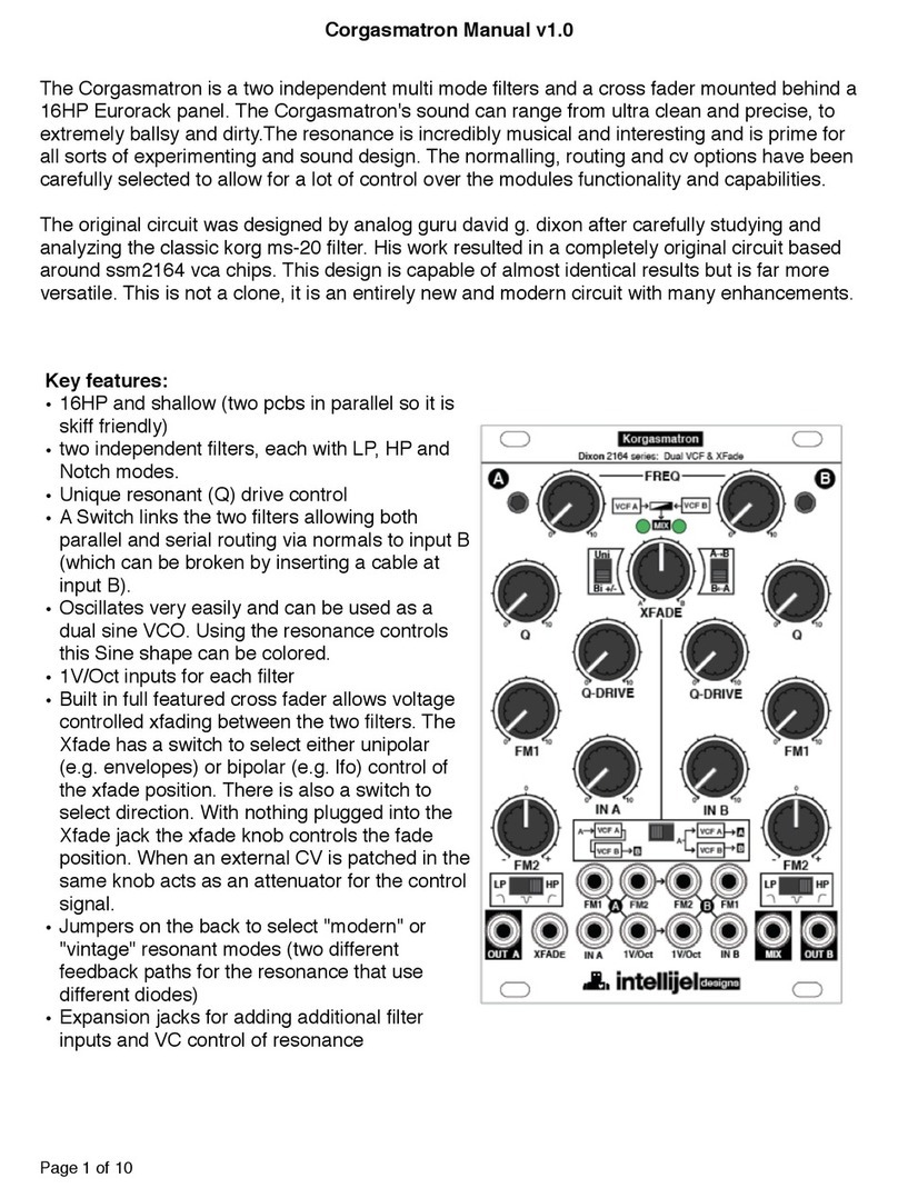 intellijel designs Corgasmatron manual