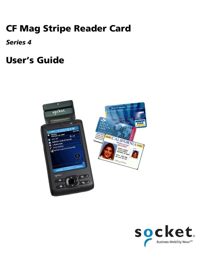 Socket CF Mag Stripe Reader Card User manual
