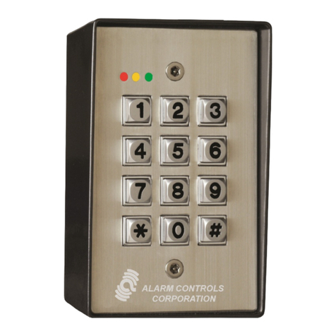 Alarm Controls Corporation KP-400 operating instructions
