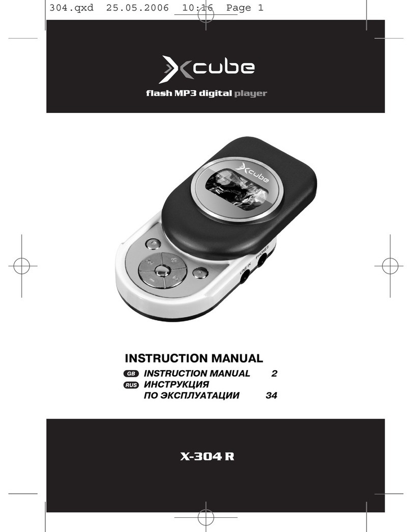 Xcube X-304 R User manual