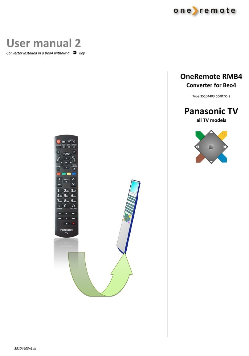 Panasonic OneRemote RMB4 User manual
