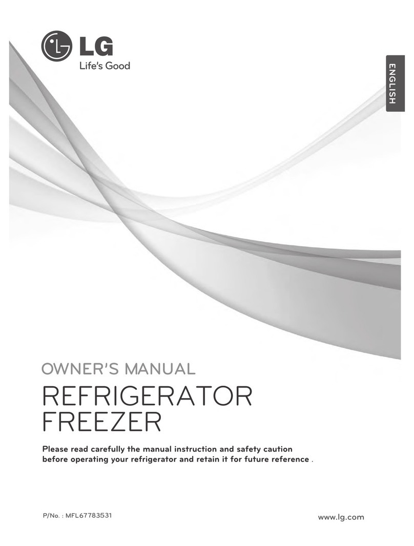 LG Refrigerator Freezer User manual
