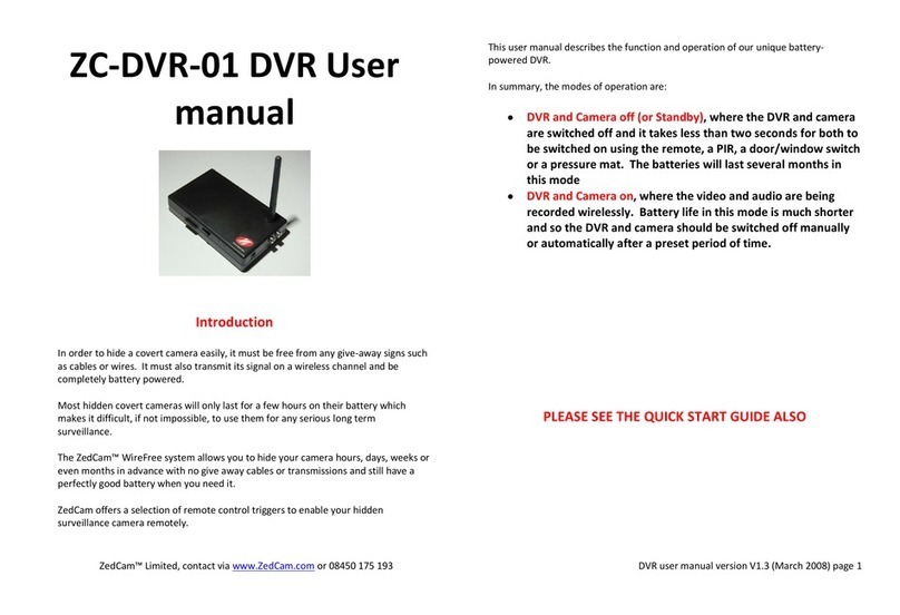 ZedCam ZC-DVR-01 user manual