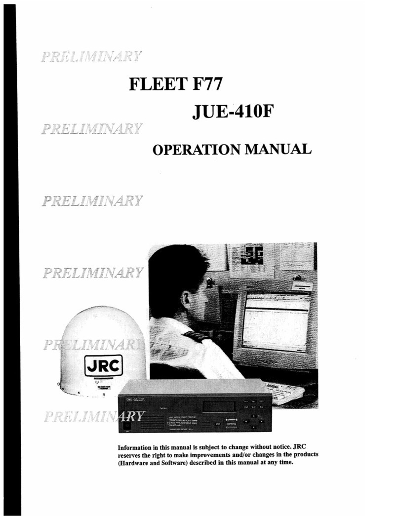 JRC Fleet F77 Operation manual JRC Fleet F77 Operation manual