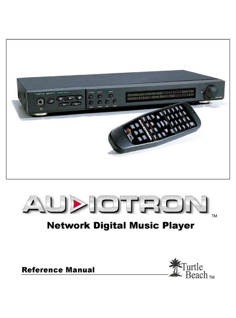 Turtle Beach AudioTron Reference manual