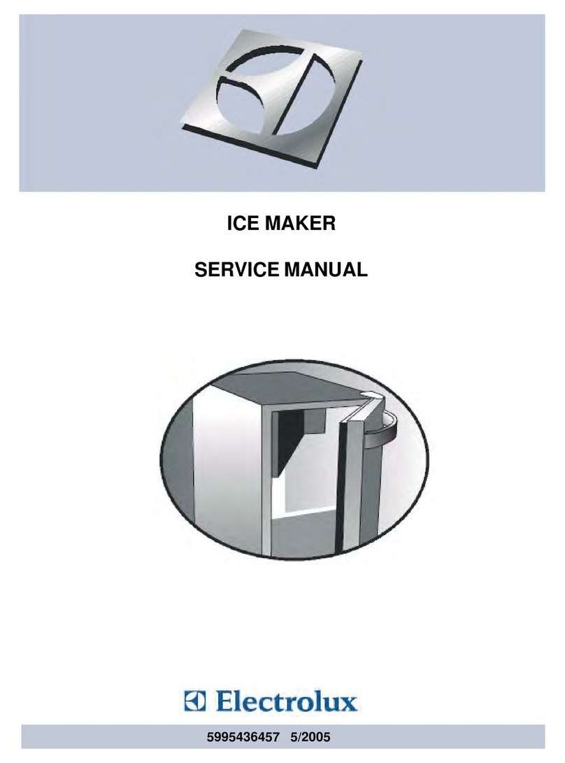 Electrolux Ice Maker User manual Electrolux Ice Maker User manual