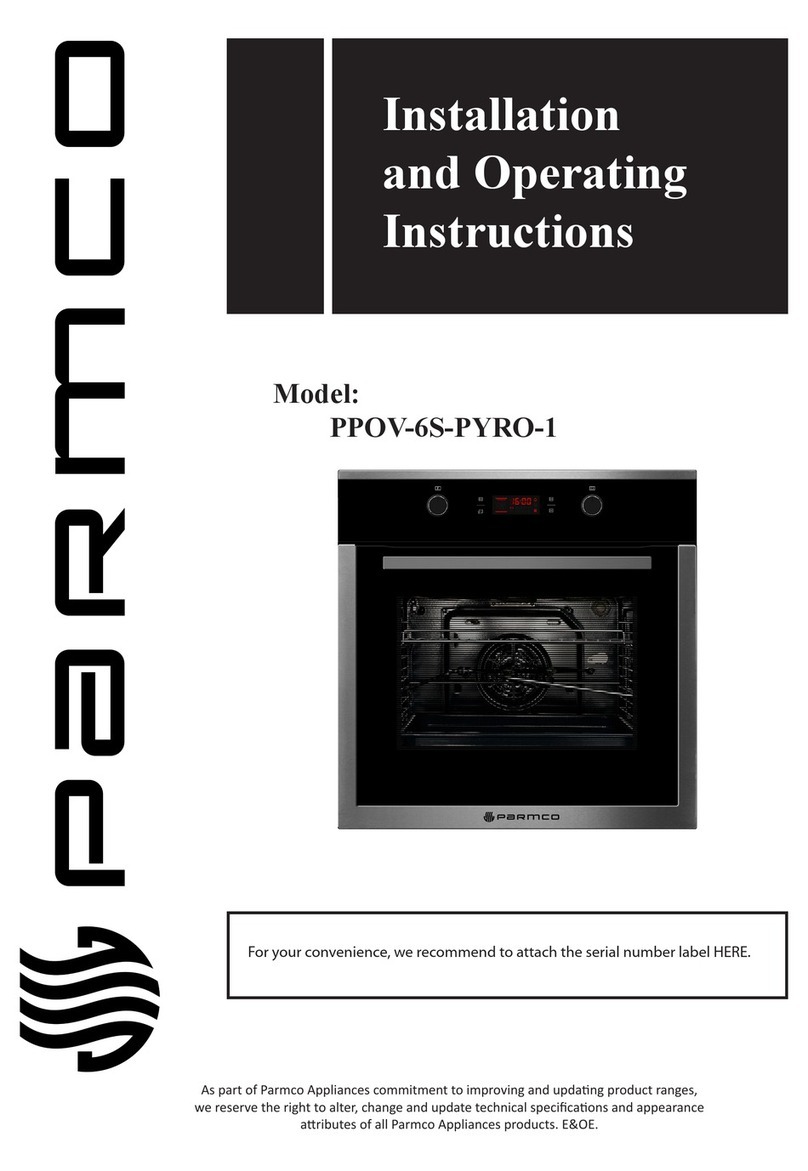 Parmco PPOV-6S-PYRO-1 Installation and operating instructions