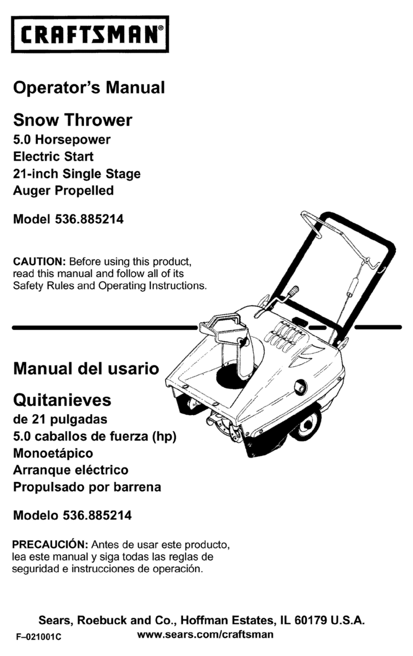 Craftsman 536.885214 Operator's manual