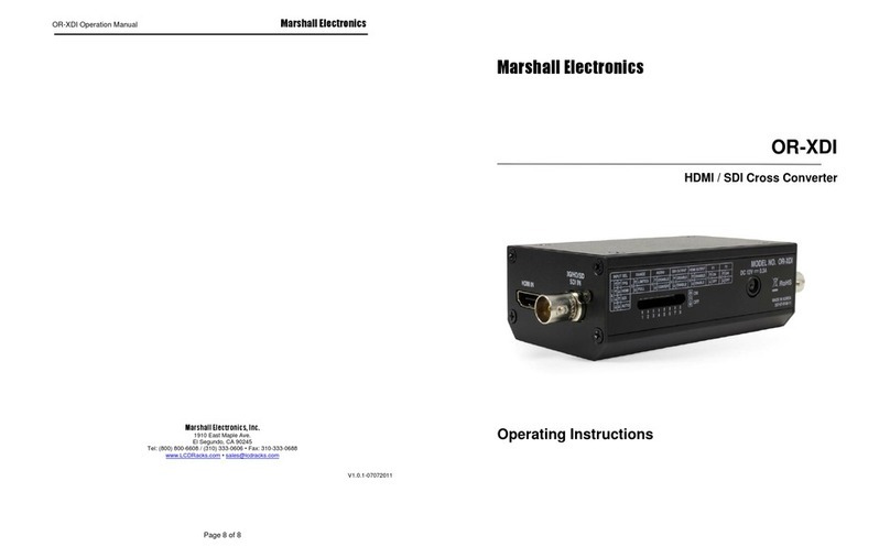 Marshall Electronics OR-XDI User manual