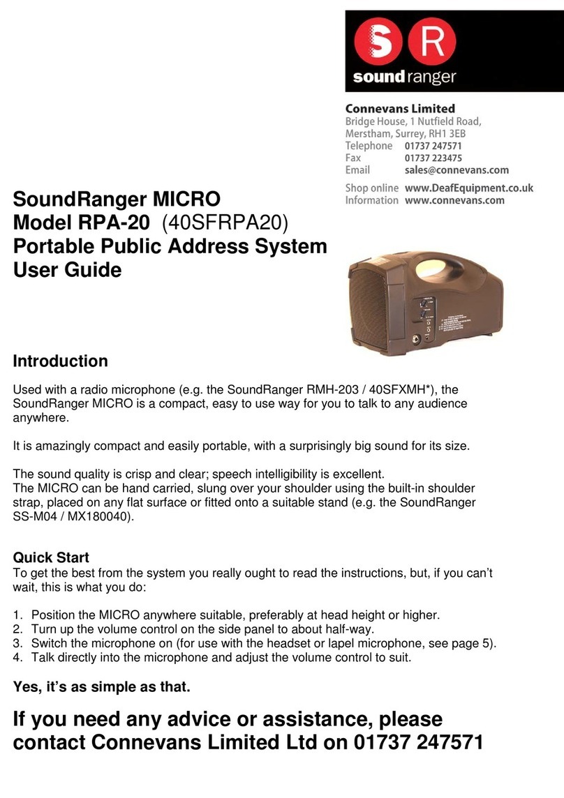 SoundRanger Micro RPA-20 user guide