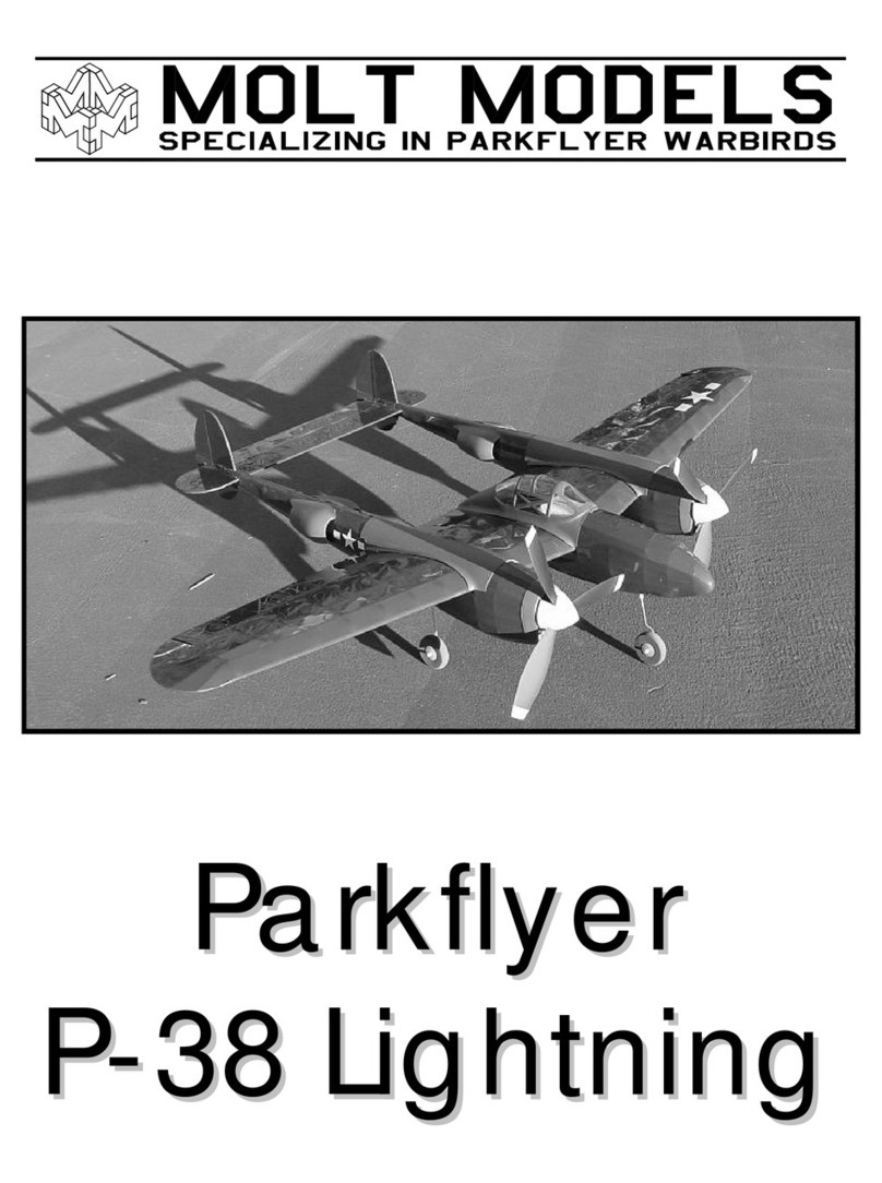 Molt models parkflyer p-38 lighting Building instructions