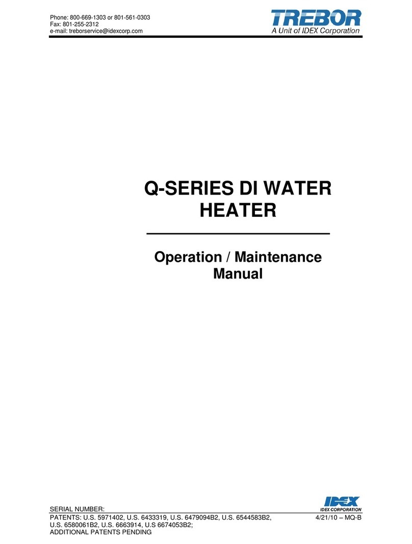 Trebor Q-SERIES Operation & maintenance manual