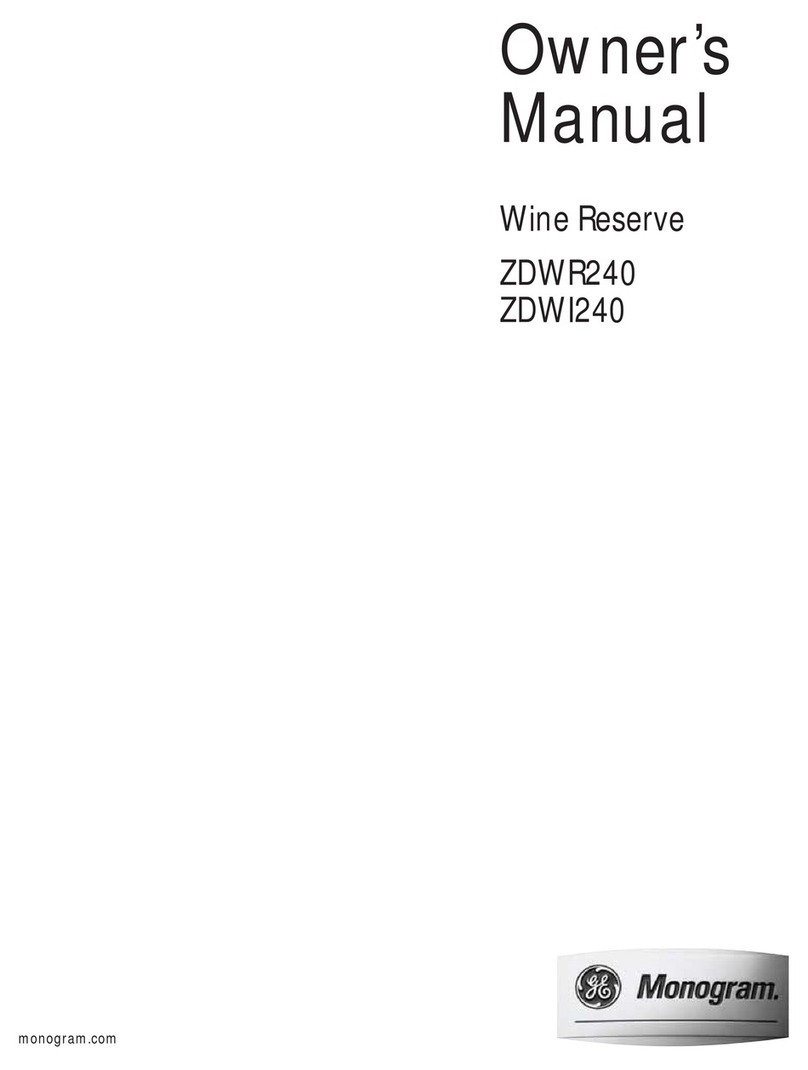 Monogram ZDWR240 User manual Monogram ZDWR240 User manual