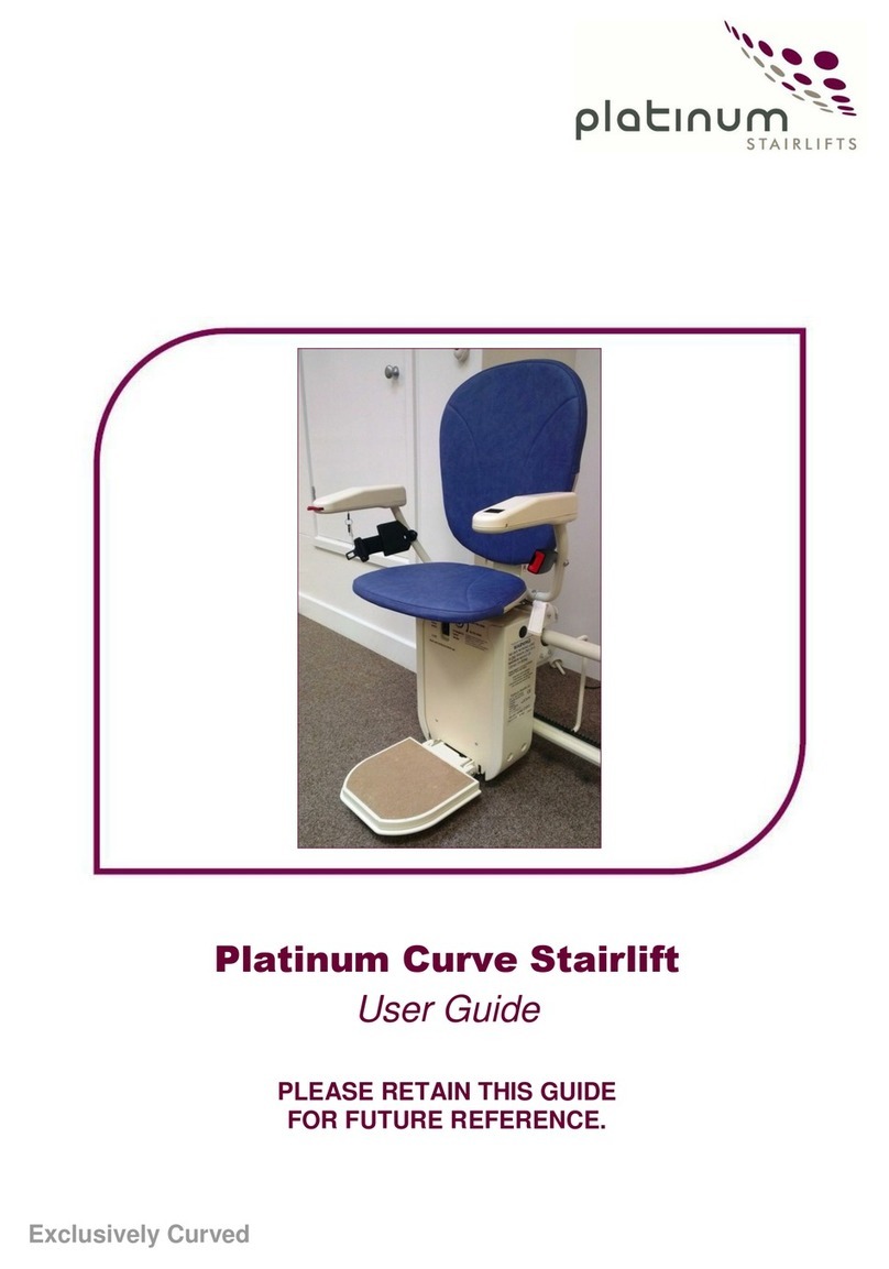 Platinum Curve Stairlift user guide