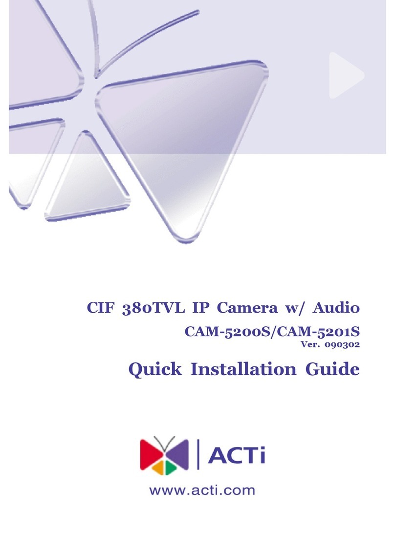 ACTi CAM-5200S User manual