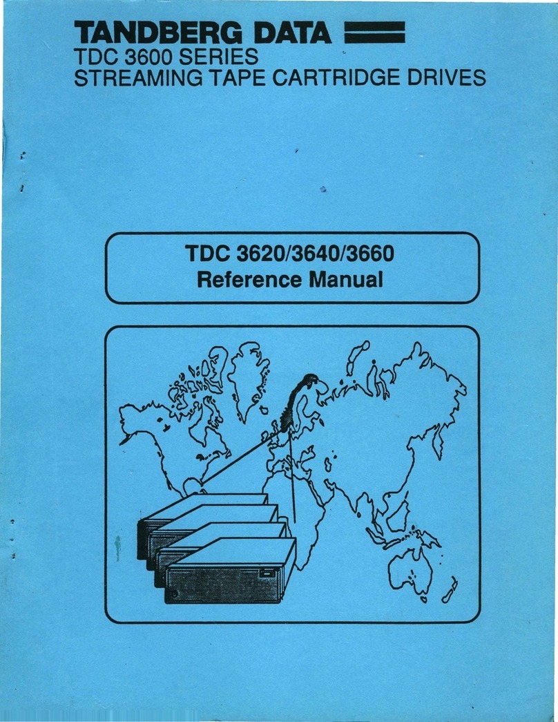 Tandberg Data TDC 3640 User manual