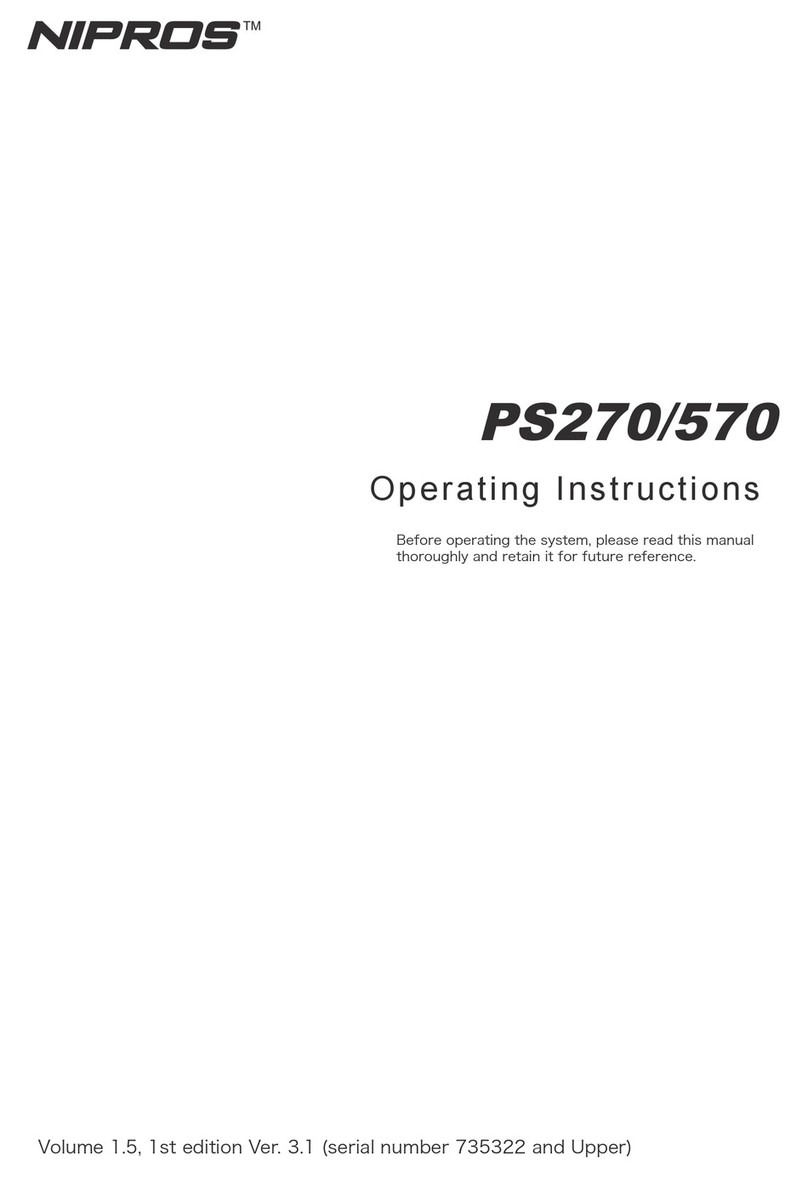 NIPROS PS270 operating instructions