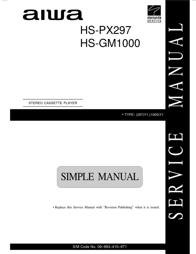 Aiwa HS-PX297 User manual
