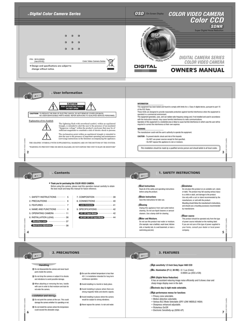 OSD Audio Color CCD owner's manual