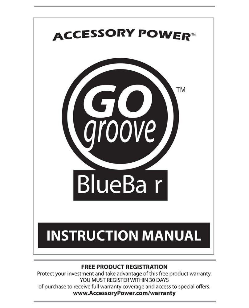 Accessory Power Go Grppve BlueBar instruction manual