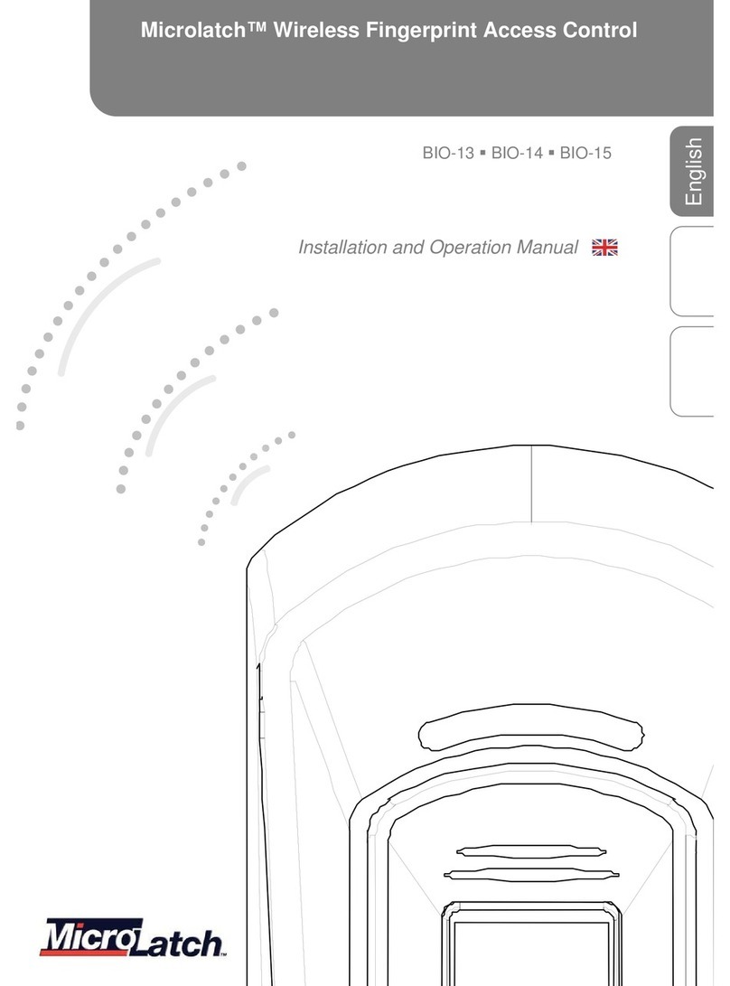 Microlatch BIO-13 Installation and operation manual