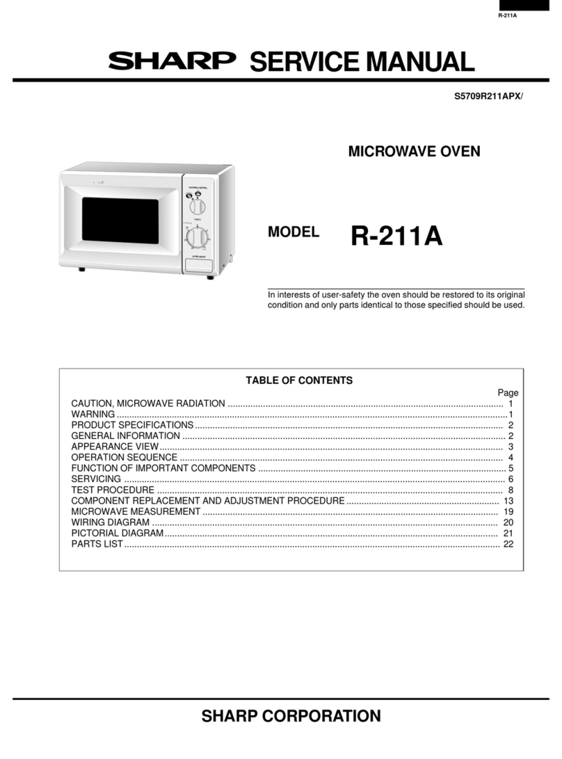 Sharp R-211A User manual