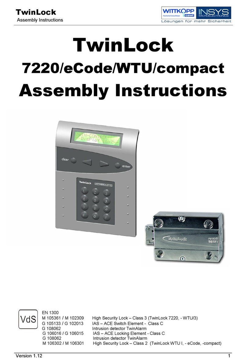 INSYS TwinLock 7220 Assembly instructions