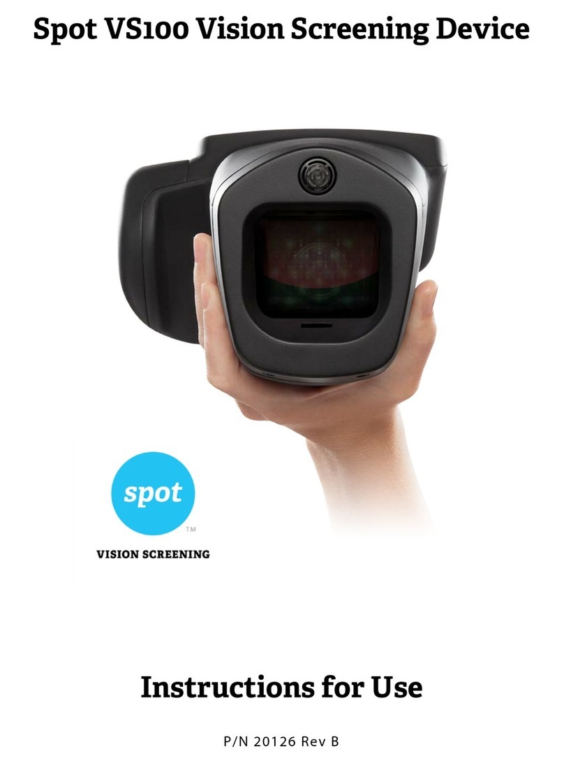 SPOT VS100 Vision Screening Device User manual