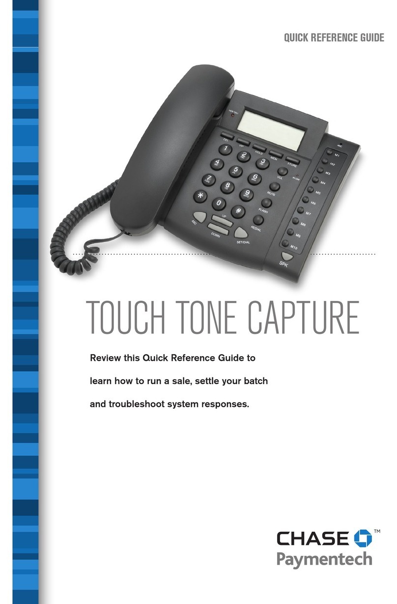 Chase Touch Tone Capture Quick reference guide