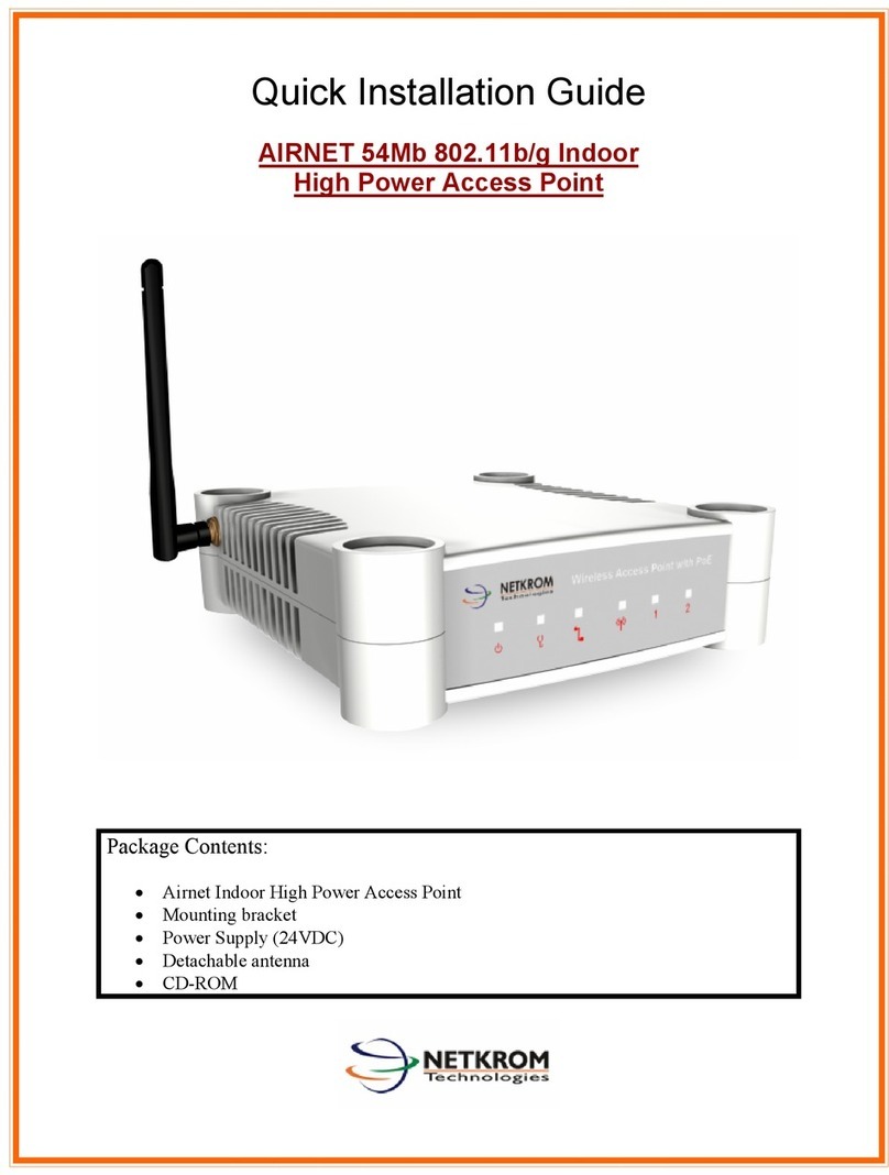 Netkrom Access Point Quick installation guide