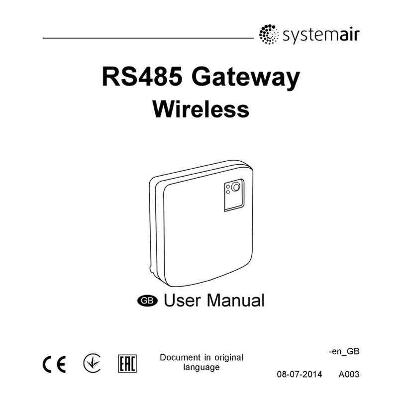 System air RS485 user manual
