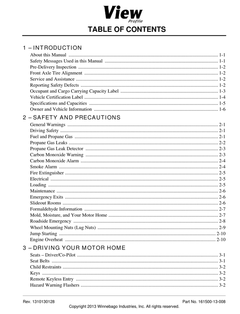 Winnebago View Profile user manual