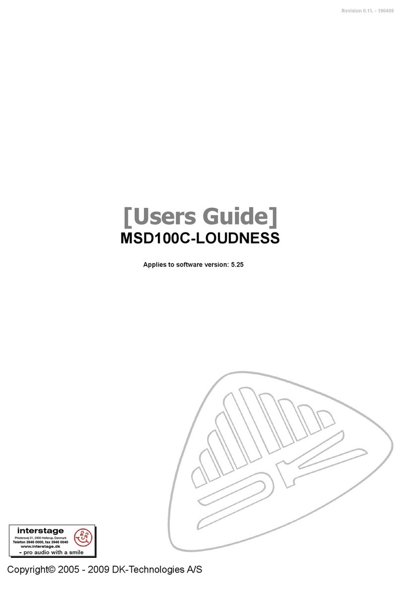 DK-Technologies MSD100C-Loudness user guide