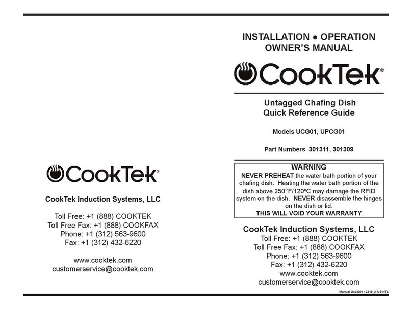 CookTek UCG01 User manual