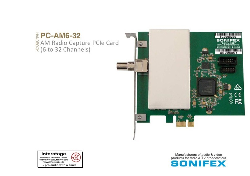 Sonifex PC-AM6-32 User manual