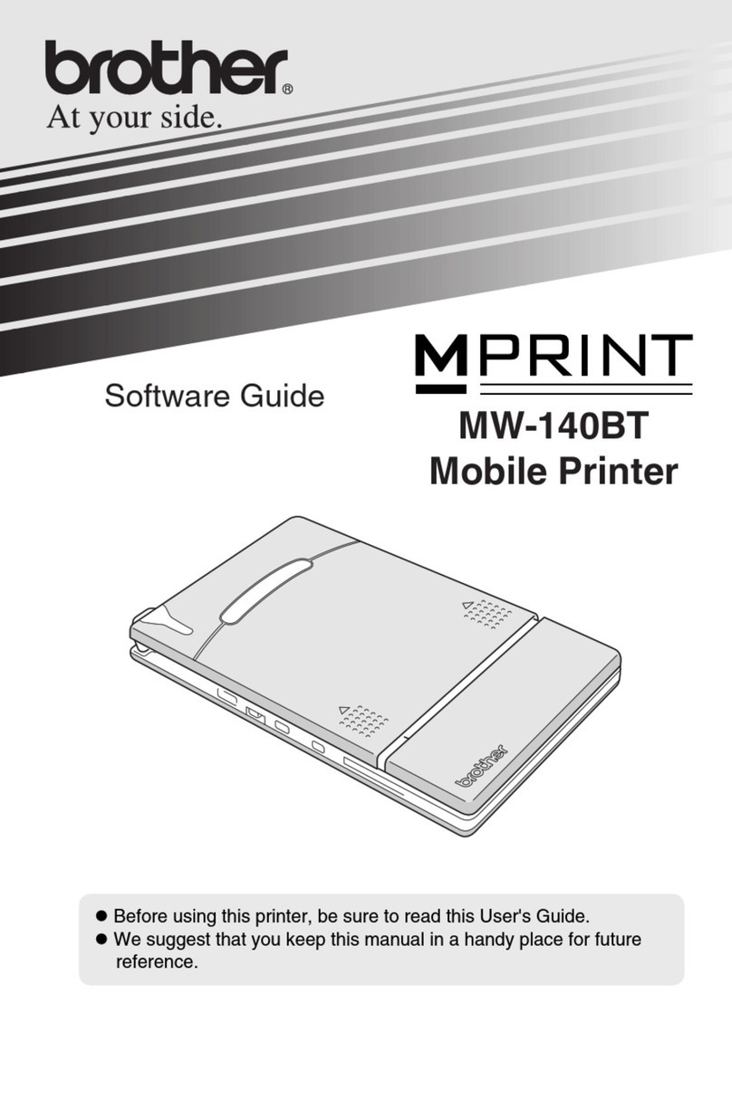 Brother MPrint MW-140BT Quick start guide