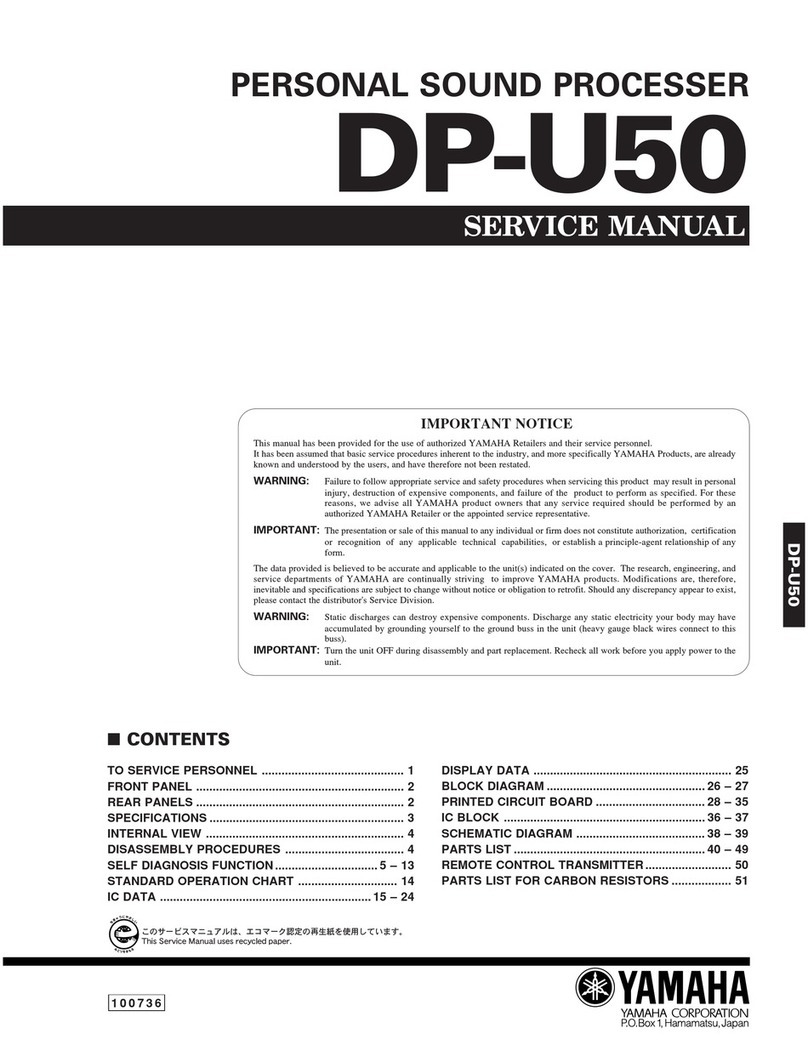 Yamaha DP-U50 User manual