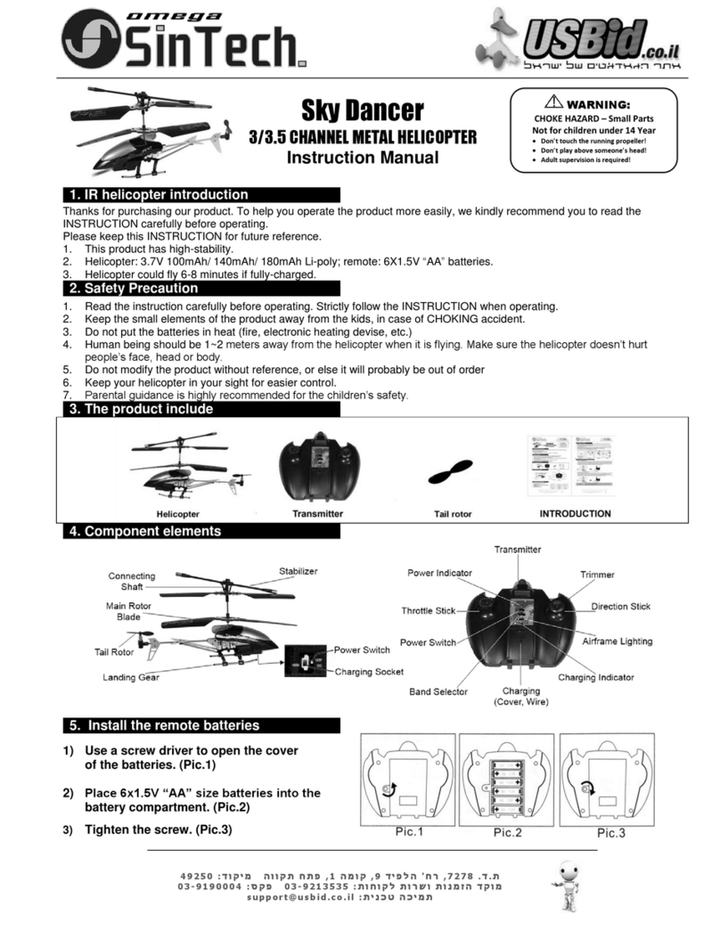 Sin Tech Sky Dancer instruction manual