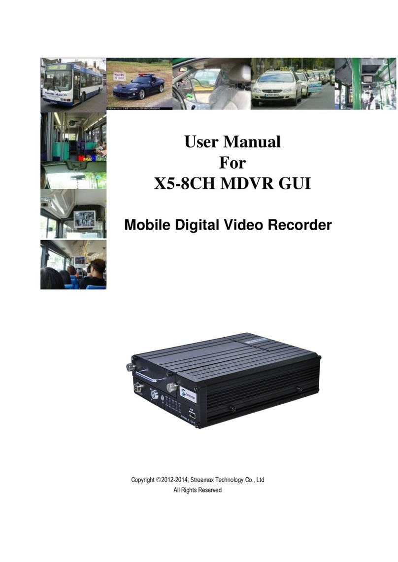 Streamax X5-8CH MDVR GUI user manual