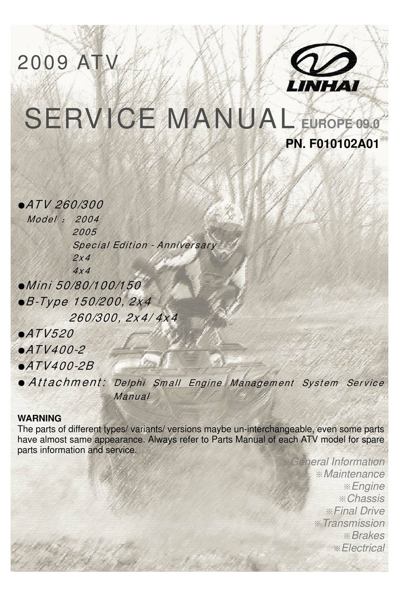 Linhai 2004 ATV 260 Service manual