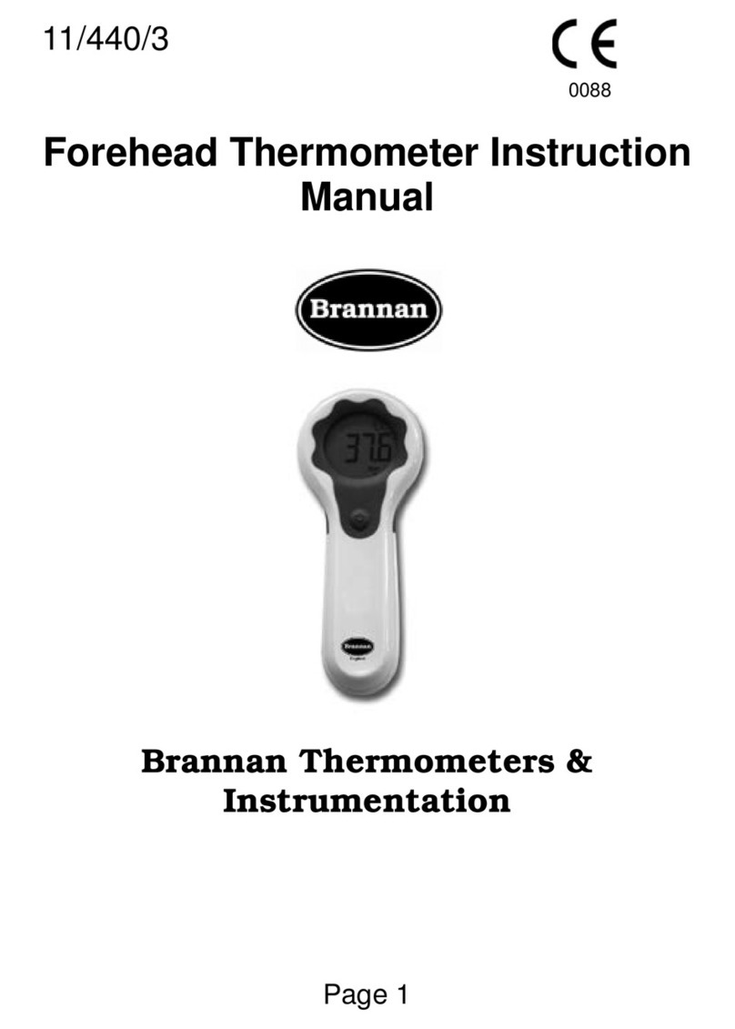 Brannan Forehead Thermometer instruction manual