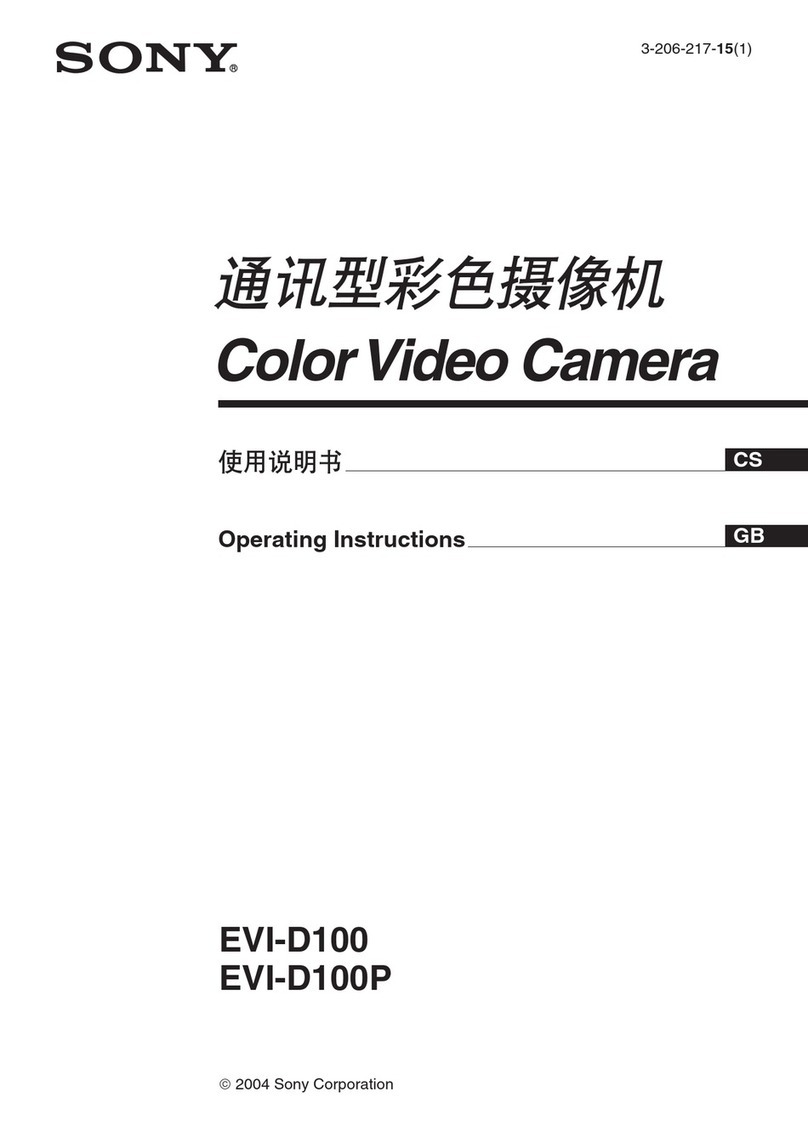 Sony EVI-D100 (NTSC) operating instructions