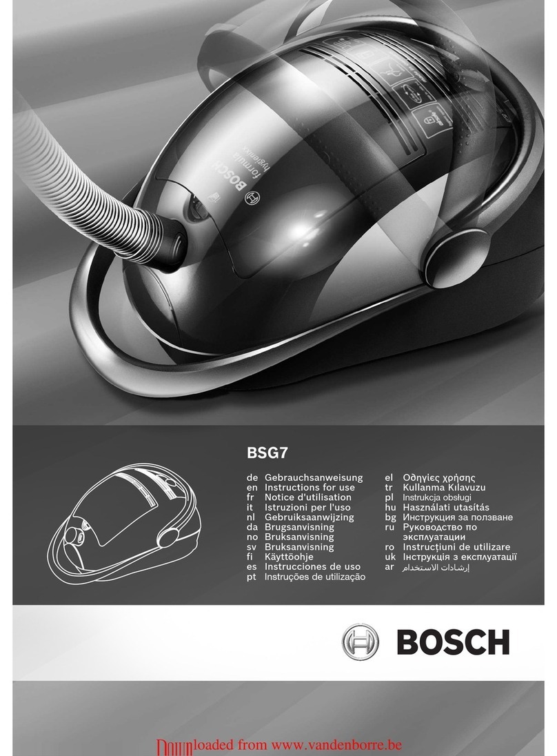 Bosch BSG7 Instructions for use